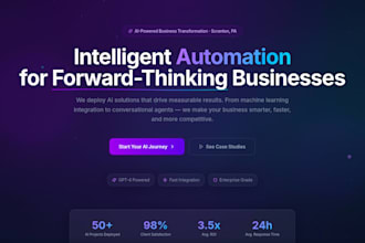 build a modern responsive landing page