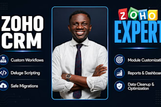 be your zoho crm expert for zoho customization and automation