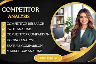 do competitor analysis, swot analysis, market research