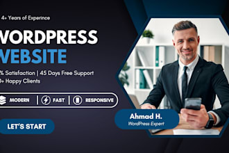 create a fast and modern wordpress website