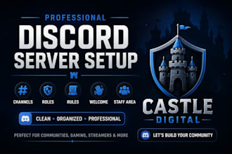 create a professional discord server for your community