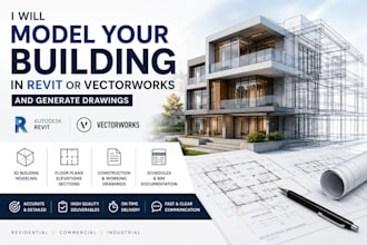 model your building in revit or vectorworks and generate drawings