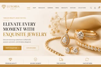 design shopify jewelry store, jewelry website, luxury jewelry store, necklace