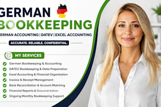 do german bookkeeping, german accounting, datev and excel accounting