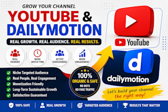 promote dailymotion, youtube video
