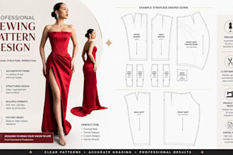 design professional sewing patterns and grading for clothing PDF dxf cad