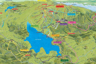 design hiking map, trail map, adventure map, resort  for parks and tourism