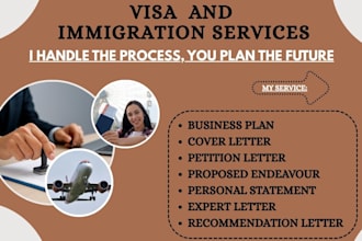 write professional visa business plans for uscis applications