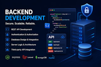 develop a secure backend for your web application