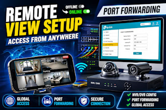 do cctv nvr dvr configuration and network port forwarding