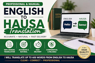 translate english to hausa manually and accurately