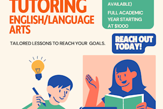 tutor in english subjects