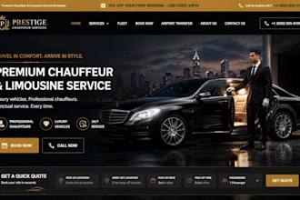 design wordpress website for chauffeur website limousine and car rental pros