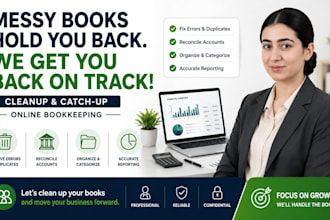 do quickbooks bookkeeping and cleanup with reconciliation