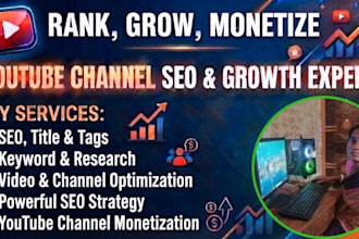 be your expert youtube video SEO and optimization specialist