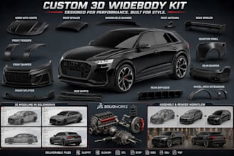 3d car model vehicle design automotive rendering  automotive parts car design