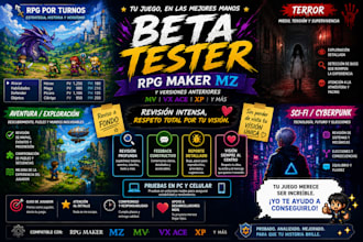 beta test your rpg maker game with detailed bug reports and gameplay feed