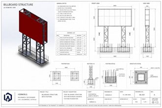 create professional autocad 2d mechanical drawings