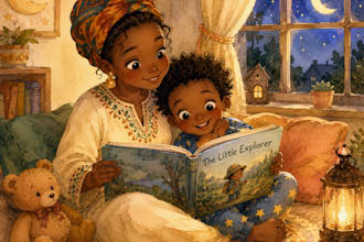 whimsical watercolor picture book illustrations for KDP