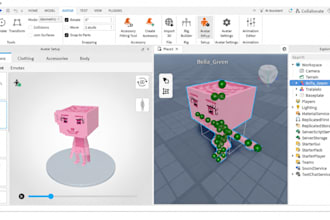 do roblox bundle rigging, character modelling,  dynamic head