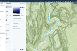 create modern vector maps with custom landmarks