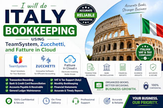 do italy bookkeeping using teamsystem, zucchetti, and fatture in cloud