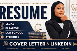 write legal, lawyer, attorney, law school, paralegal, federal, litigator resume