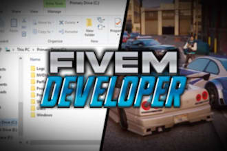 create a serious rp fivem server or be your fivem developer