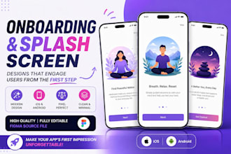 design splash or onboarding screens for your mobile app