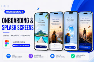 design splash or onboarding screens for your mobile app
