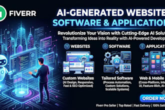 create a beautiful ai website and software