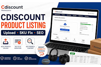 do cdiscount product bulk upload skus fixing seo listing french marketplace