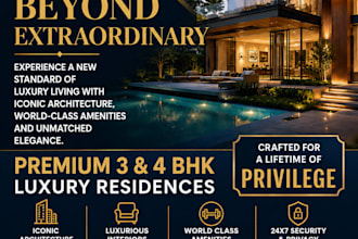 design premium real estate and luxury house posters