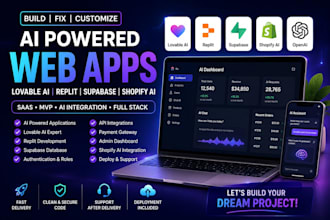 build fix lovable ai lovable replit web app supabase cloud coded app shopify ai