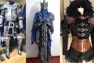 do 3d cosplay creation 3d wearable eva foam fabric cosplay armor for 3d printing