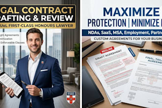 draft or review airtight contracts and commercial agreements