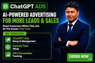 set up chatgpt ads, openai pixel and ga4 conversion tracking
