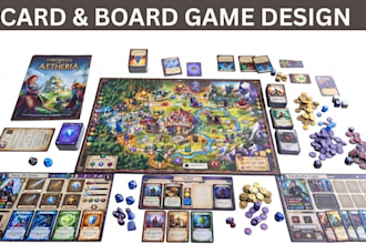 design card game board game artwork for playing card tabletop games tcg cards