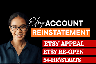 write a professional etsy suspension appeal letter and response