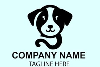 create modern dog, pet and animal logo