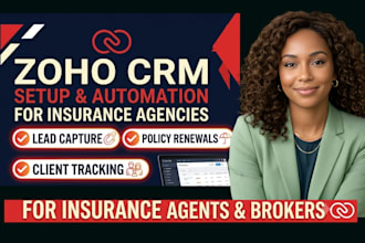 setup and automate zoho CRM for insurance agencies