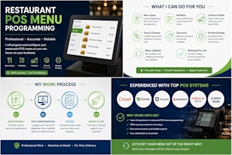 program and configure your restaurant pos menu