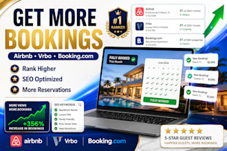 optimize airbnb, vrbo and booking com listings