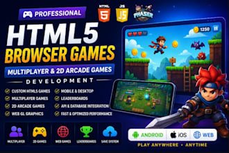 build online multiplayer web games 2d arcade nft games for android, ios and web