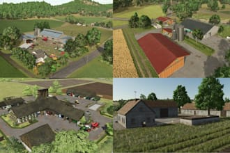 create a custom savegame and fully built farm for farming simulator 25