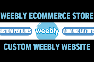 build custom weebly ecommerce store weebly website redesign weebly online store