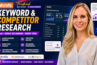 do ahrefs keyword competitor research saas google SEO ranking parent topic