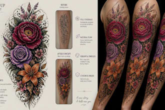 create a cover up or makeover your tattoo design
