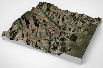 build printable 3d terrain stl from contour line,terrain surface from point data