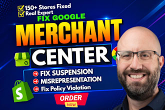 fix google merchant center suspension and misrepresentation, product disapproval